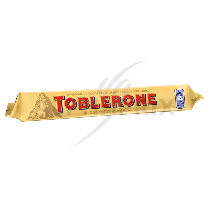 Mini toblerone chocolat au lait. blanc et noir le lot de 36