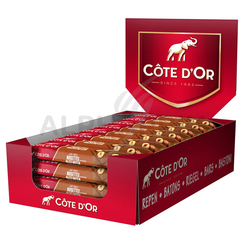 Côte d'Or 45g barre lait noisette