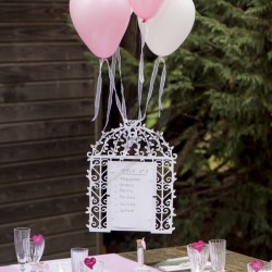 Plan de table Cage BLANC