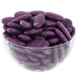 Dragées chocolat 71% violette 1kg en stock
