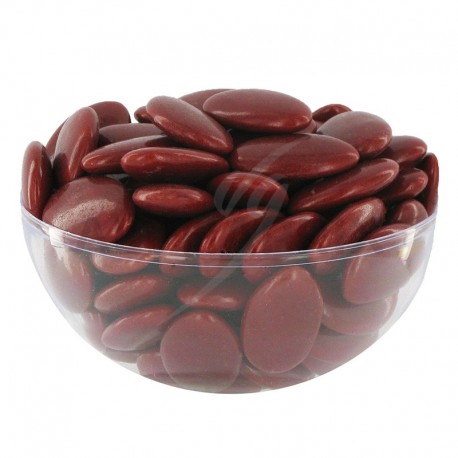 Dragées chocolat 71% bordeaux 1kg