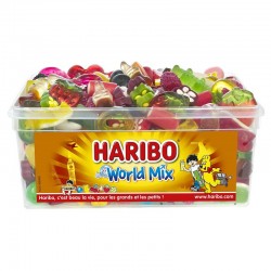 Haribo Tubo de 900g World Mix en stock