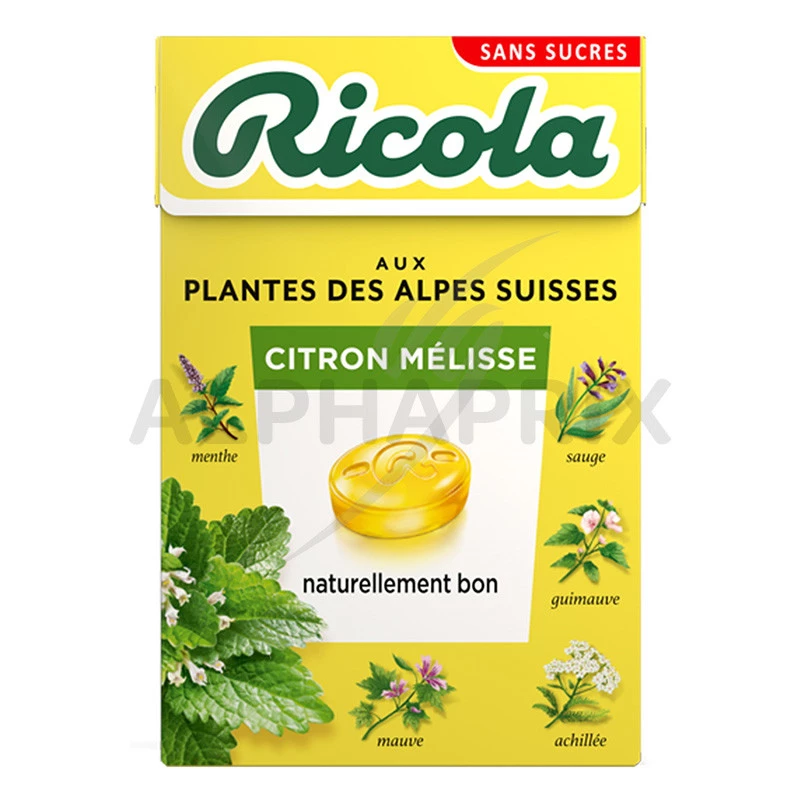 RICOLA ORANGE MENTHE SANS SUCRE 50G X20