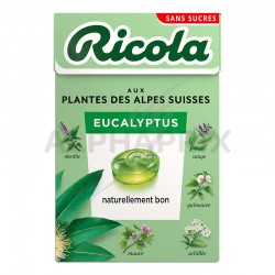 Ricola eucalyptus 50g s/sucres