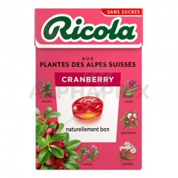 Ricola cranberry 50g s/sucres