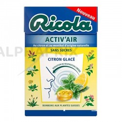 Ricola Activ'air Citron glacé s/sucre 50g