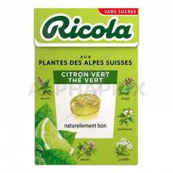 Ricola citron vert - thé vert 50g s/sucres en stock