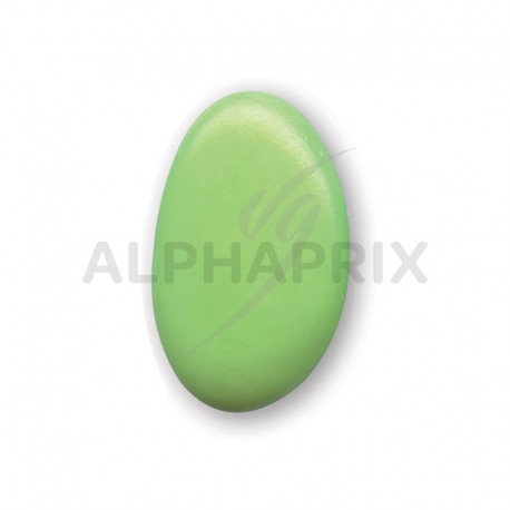 Dragées chocolat 71% vert tilleul 1kg