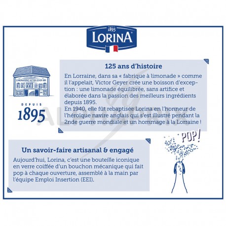 Lorina Limonade artisanale grenade PET 42 cl