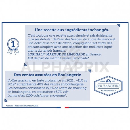 Lorina limonade citron de France pet 42 cl