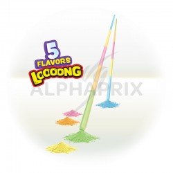 Fruits straws Johny Bee 49 cm - boîte de 150