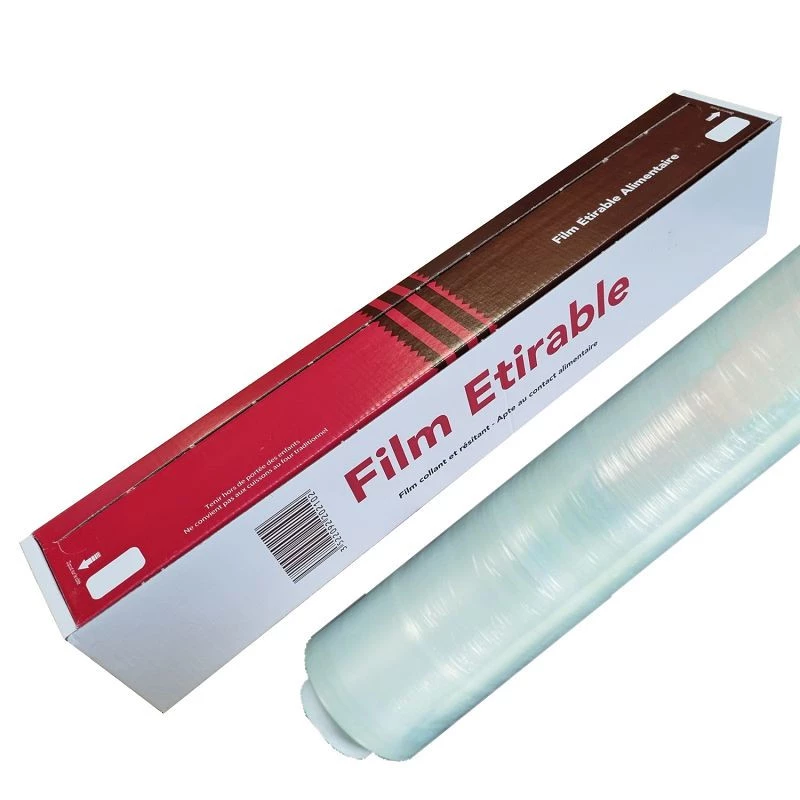 Rouleau de film alimentaire étirable en PVC - 45 cm x 300 m