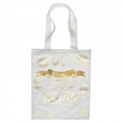 Sac en coton tote bag décor OR