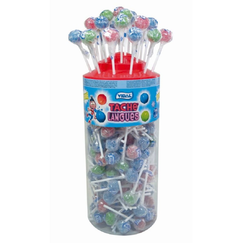 Bonbon sucette Chupa Chups colore langue - sachet 10 pièces