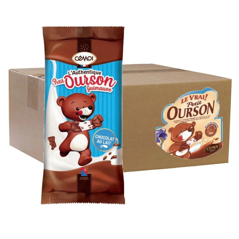 Ourson guimauve chocolat au lait x2