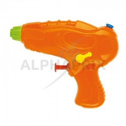 Pistolet à amorces 8 coups en plastique noir, marron et orange L