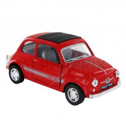 Fiat 500 métal 12cm retrofriction 1/24 - par 12