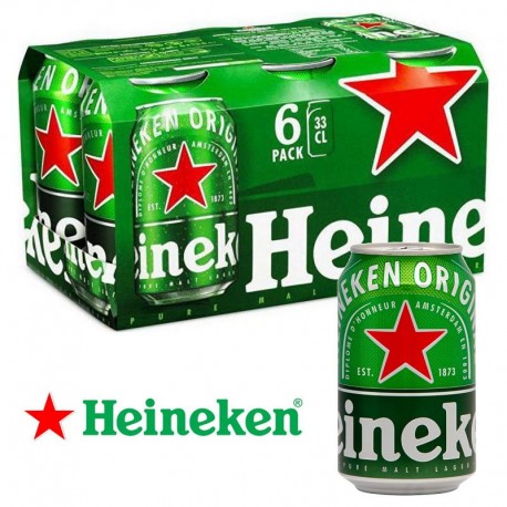 Heineken boîte 33cl (4 packs x 6)