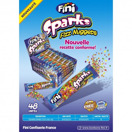Sparks Fini mélange de pépites acides - boîte de 48