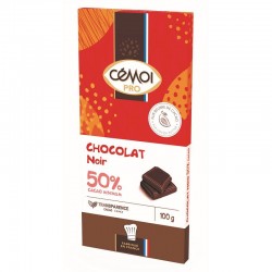 Cémoi chocolat 100 g noir 50 % cacao en stock