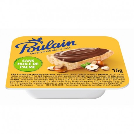 ~Pâte à tartiner Poulain barquette 15g - boîte de 120