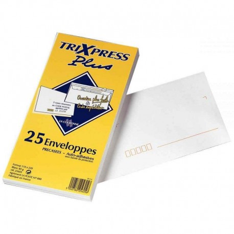Enveloppes 110x220 Trixpress (x25) par 40