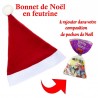 Bonnet de Noël Enfant feutrine 27.5x38cm