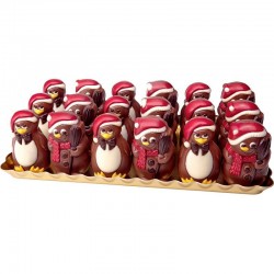 Plâteau Bonhommes de neige et Pingouins - moulages décorés 55g