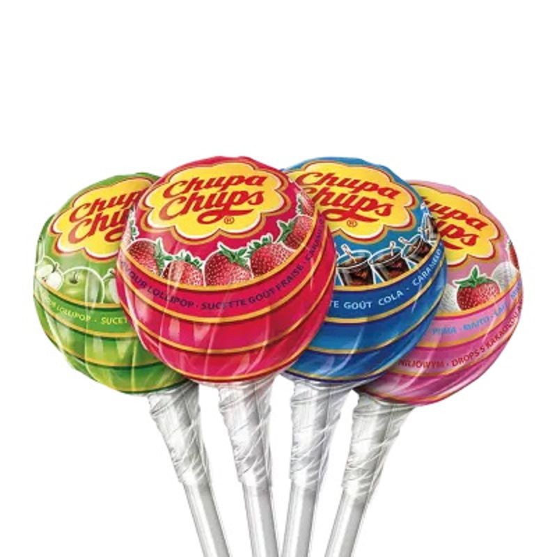 Sucettes sans sucre Chupa Chups - présentoir 120 pièces - sucette sans sucre