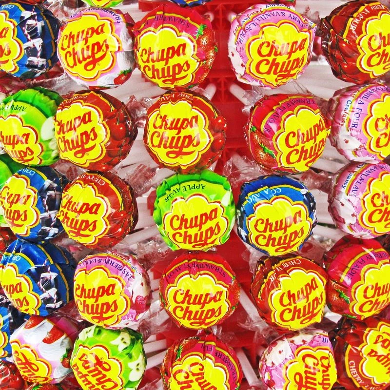 Sucettes Chupa Chups assorties, 50 pièces is not halal, vegan