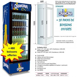 Armoire réfrigérée - marque Orangina + 480 boissons Offertes !