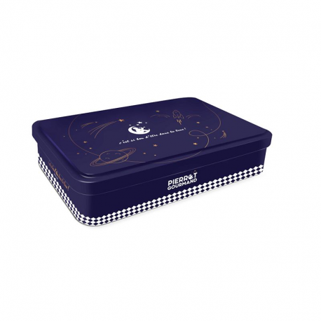 Boîte métal collecteur 20 sucettes assorties Pierrot Gourmand