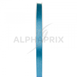 Ruban satin 6mm - rouleau de 25m TURQUOISE