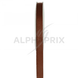Ruban satin 6mm - rouleau de 25m col. CHOCOLAT