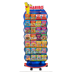Présentoir Haribo 25 cartons sachets 100/120g (106155)