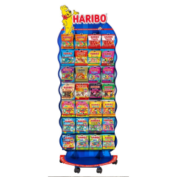 ~Présentoir Haribo 25 cartons sachets 100/120g (106155)
