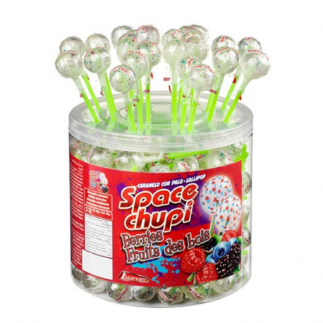 Sucettes Space chupi fruits des bois par 150