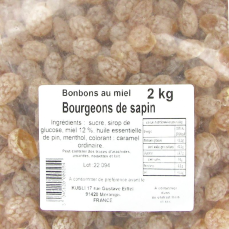 Bourgeons de sapin saveur sève de pin vrac Kubli