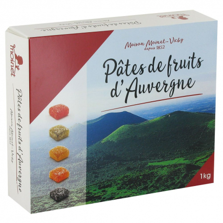 Pâtes de fruits d'auvergne boîte 1 kg volcan