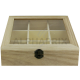 ~Boite à thé - coffret en bois 9 compartiments - pièce