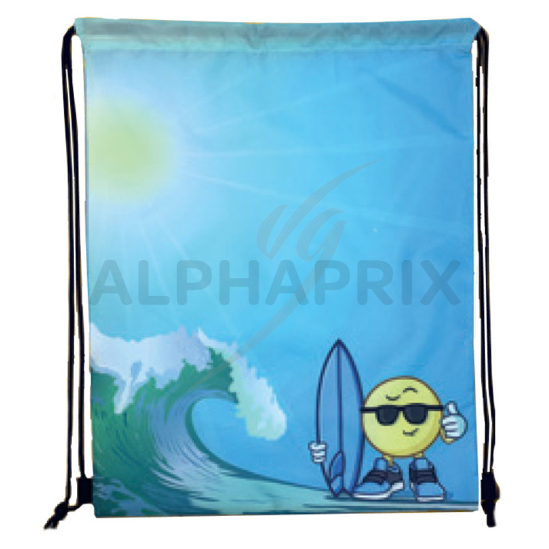 Sac piscine décor vague avec émoticone - 33x42cm