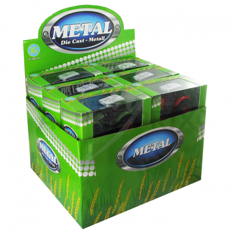 Tracteur métal 9cm rétrofriction - par 12