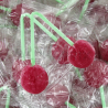 Sucettes cerises doubles - sachet vrac de 100