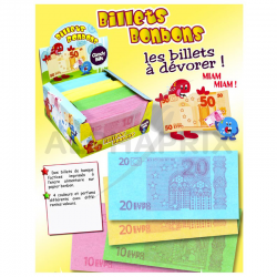 Billets de banque euro-bonbon par 400