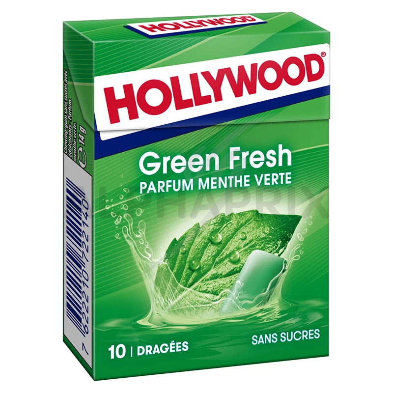 Chewing-gum dragée menthe verte sans sucre, Freedent (x 46)