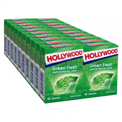Hollywood dragées Green Fresh s/sucres