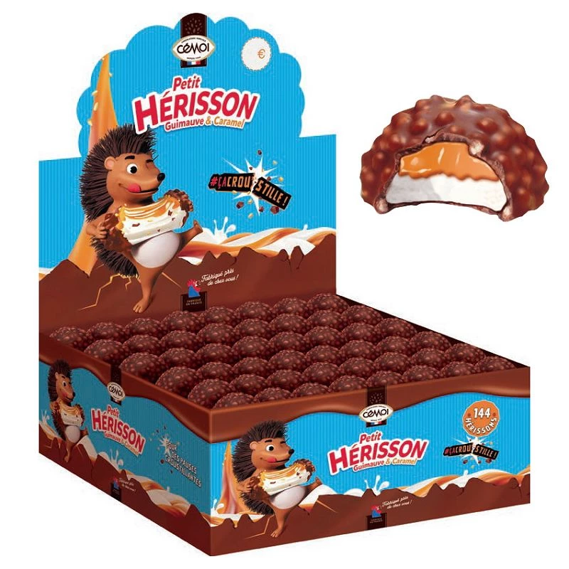 Hérissons chocolat fourrés caramel