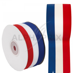 Ruban TRICOLORE 15MM - la bobine de 25 mètres