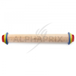 Rouleau à pâtisserie avec anneaux en hêtre Lacor