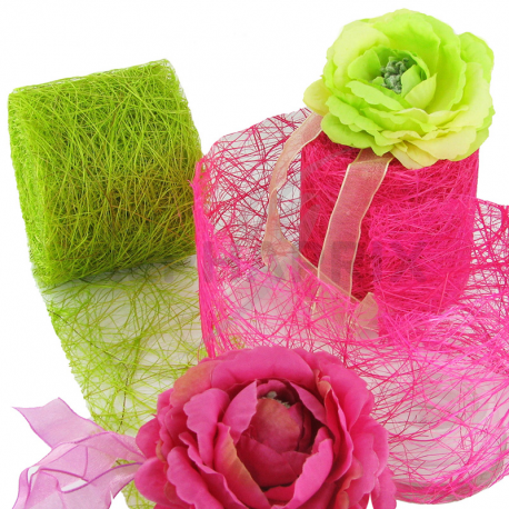 Ruban Abaca 70mm x 5m FUCHSIA